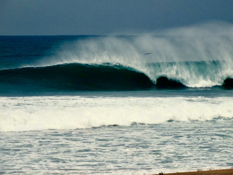 Barrel at our homebeach, Praia da Vagueira