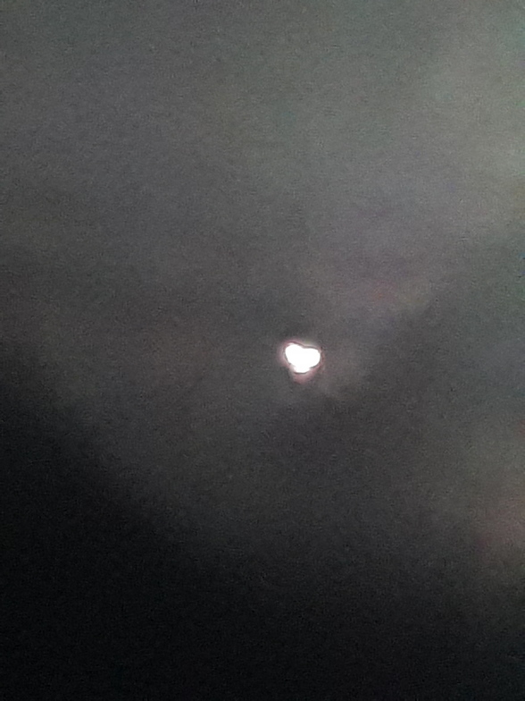 UFO creeping over pier and parking lot, Bob Hall Pier