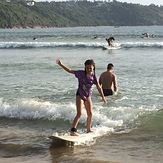 New Years Day surfing, Unawatuna