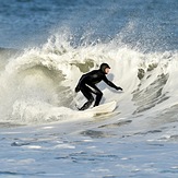 Winter storm swells., The Cove at Sandy Hook