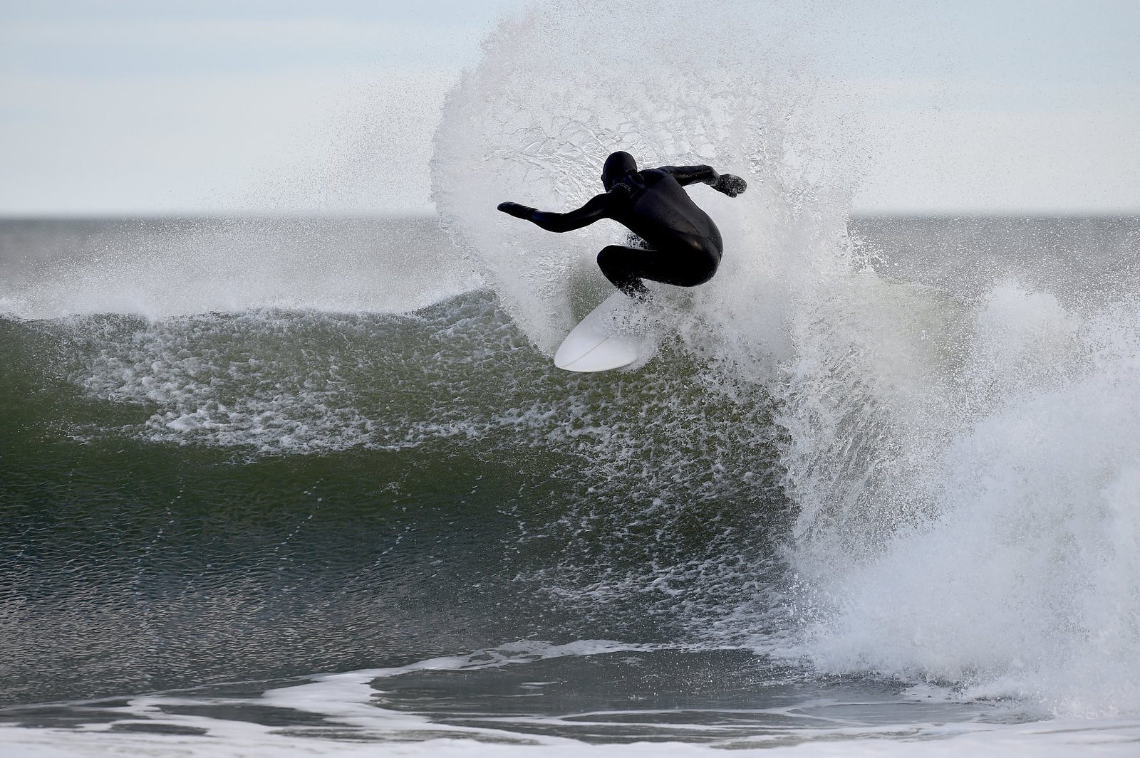 Winter storm swells., The Cove at Sandy Hook