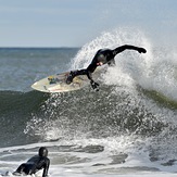 Winter storm swells., The Cove at Sandy Hook