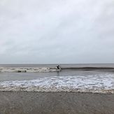 Fred Preston surfing a small winter swell, Cromer