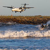 final approach, Lyall Bay