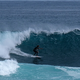 Short-lived early autumn swell at Kumera Patch.