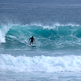 Short-lived early autumn swell at Kumera Patch.