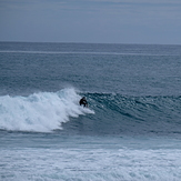 Short-lived early autumn swell at Kumera Patch.