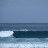 Short-lived early autumn swell at Kumera Patch.