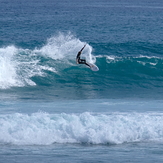 Short-lived early autumn swell at Kumera Patch.