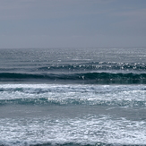 Wharariki late summer sun and surf, Wharariki Beach