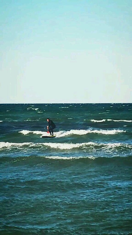 Sup surfing at Hohwachter Bucht