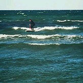 Sup surfing at Hohwachter Bucht