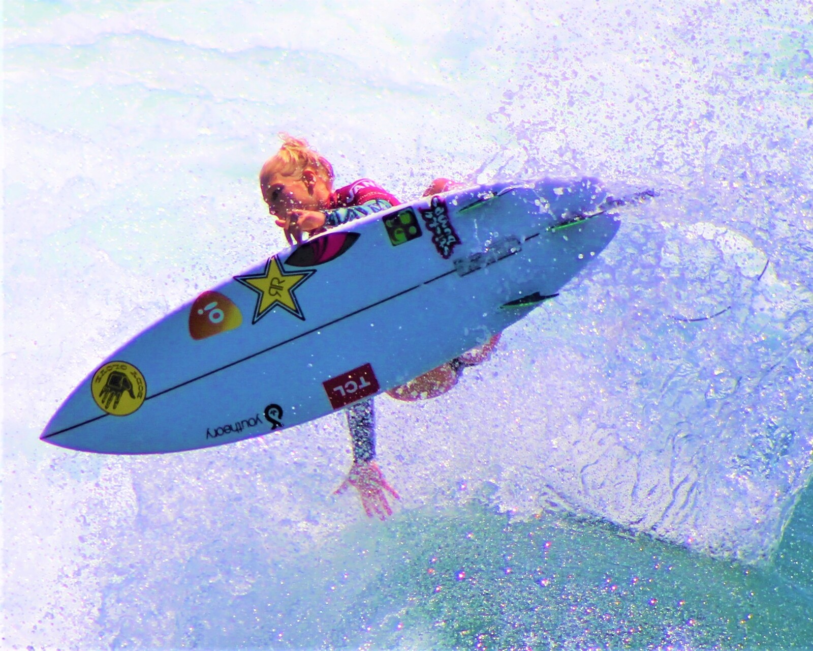 Tatiana Weston-Webb going airborne, Huntington Beach