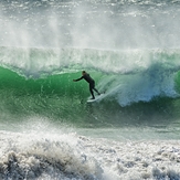 Kamikaze beach break surfing, Mitchell's Cove