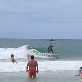 1 meter wave surfing at Paredes da Vitória, Praia Paredes