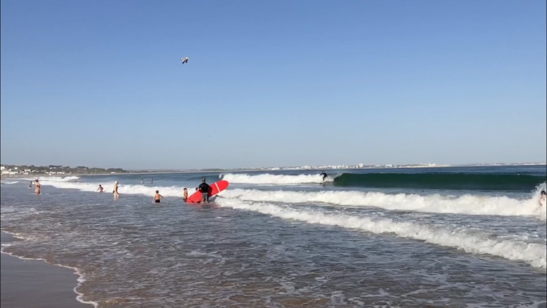Surfing waves for beginners, Meia Praia