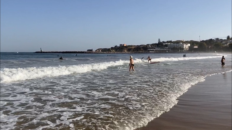 Surfing waves for beginners, Meia Praia