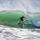 beach break surfing, Steamer Lane-The Slot