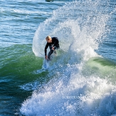 Top turn at the Point, Steamer Lane-The Point