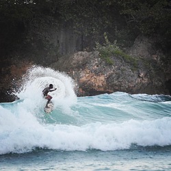 Winter swell, Boston Bay photo