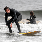 Surfing at Seaton Carew, Hartlepool