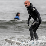 Surfing at Seaton Carew, Hartlepool