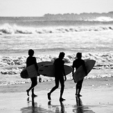 Walking down the beach, Baker s Beach