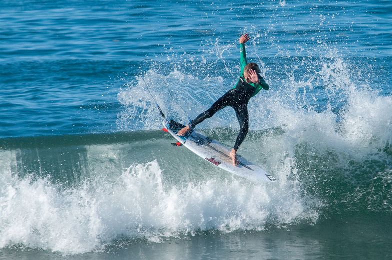 Showing off, San Buenaventura State Beach