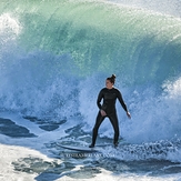 Beating a breaker, Steamer Lane-The Slot