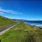 Looking down the beach from Sandhills, Anatori River