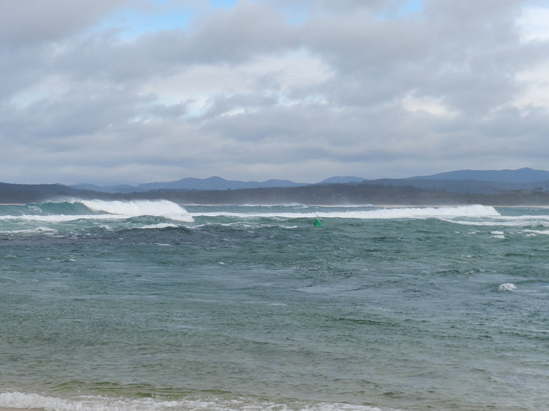 Merimbula Bar on a wild day