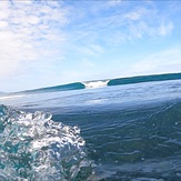 Set wave at a reef near Anatori, Anatori River