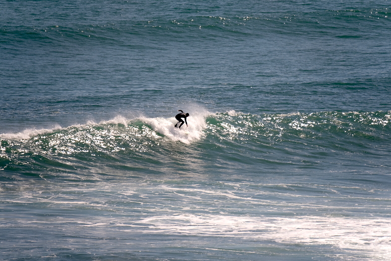 Easterly chop affecting groundswell, Anatori River