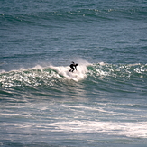Easterly chop affecting groundswell, Anatori River