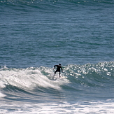 Easterly local chop affected swell near Anatri, Anatori River