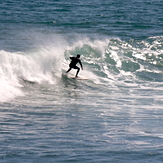 Easterly local chop affected swell near Anatori, Anatori River