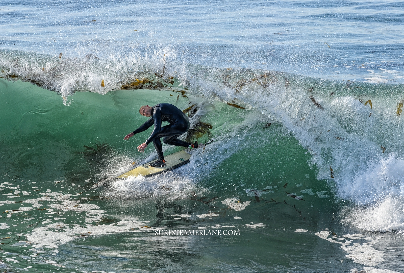 In the barrel, Steamer Lane-The Point