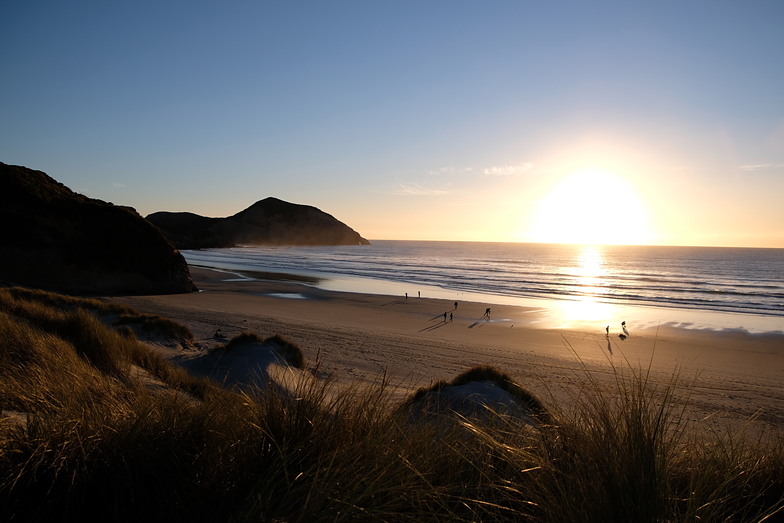 Wharariki evening glass off, Wharariki Beach