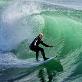 Nice wave, Steamer Lane-Middle Peak