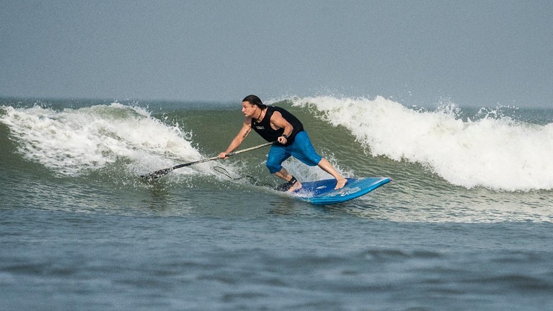 Richard Ragan at Kolatoli point, Cox's Bazar