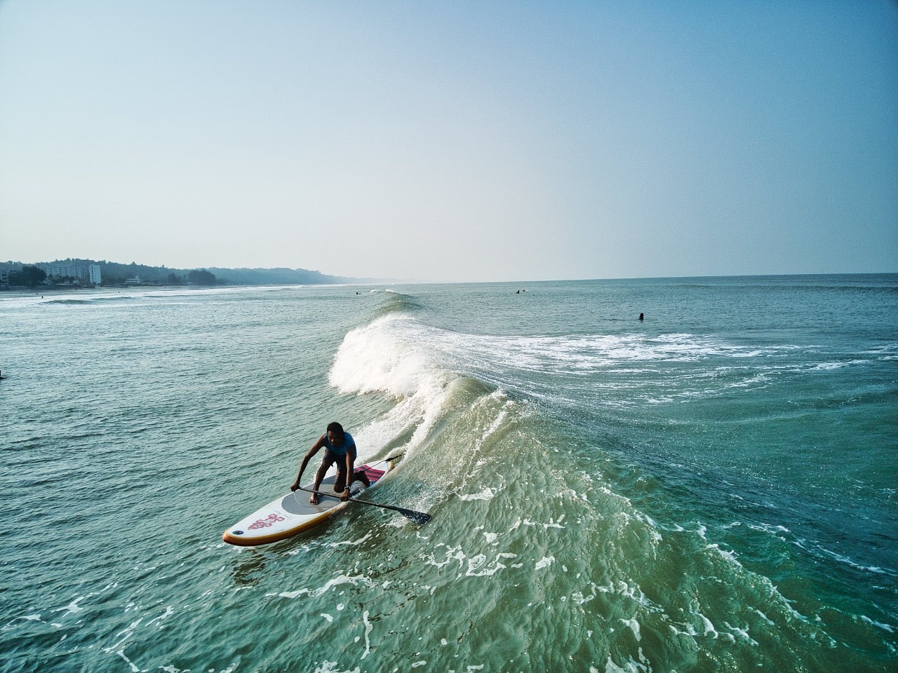Nor Mohammed, 1st Bangladeshi standup surfer, Cox's Bazar