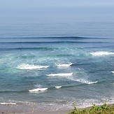 Set approaching in "Triangular" point (right part of Salvaje beach), Barinatxe - La Salvaje