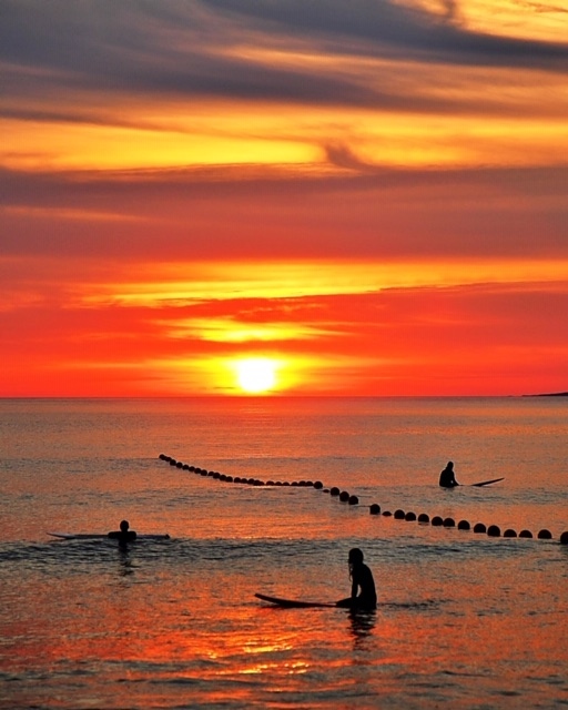 smaller than usual but excellent sunset, Rossnowlagh