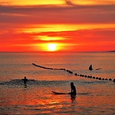 smaller than usual but excellent sunset, Rossnowlagh