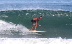 Going left at the rivermouth, Tamarindo photo