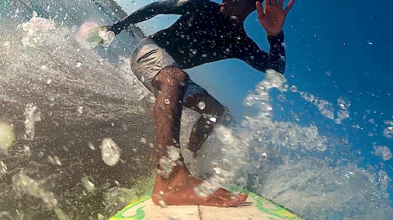 Local surfer, Playa Novillero