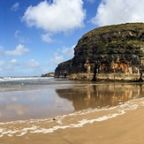 Panoramic view of the Ballybunion cliffs