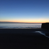 Magnificent silhouetted Ballybunion cliff