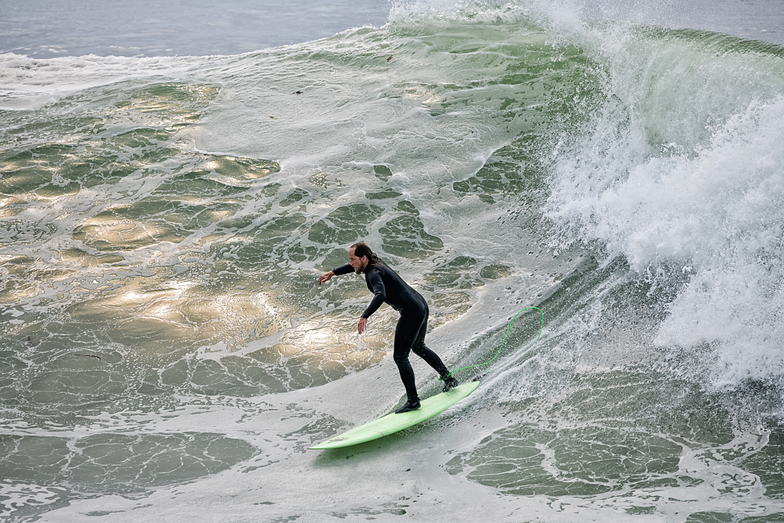 Surfing the Point, Steamer Lane-The Point