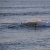 The second day of a small long period swell. A reef near Anatori., Anatori River